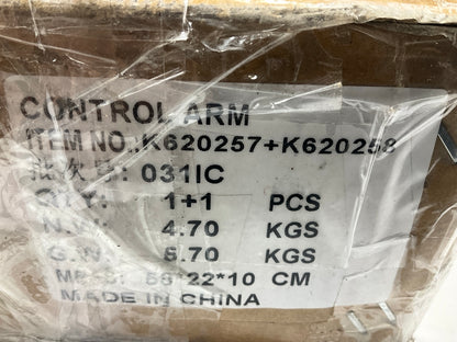 NEW - UNBOXED K620257-K620258 Front Right & Left Lower Control Arm