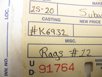 Rear Slotted Drilled Rotors Pair For 2015-2020 Subaru WRX W/O Eyesight