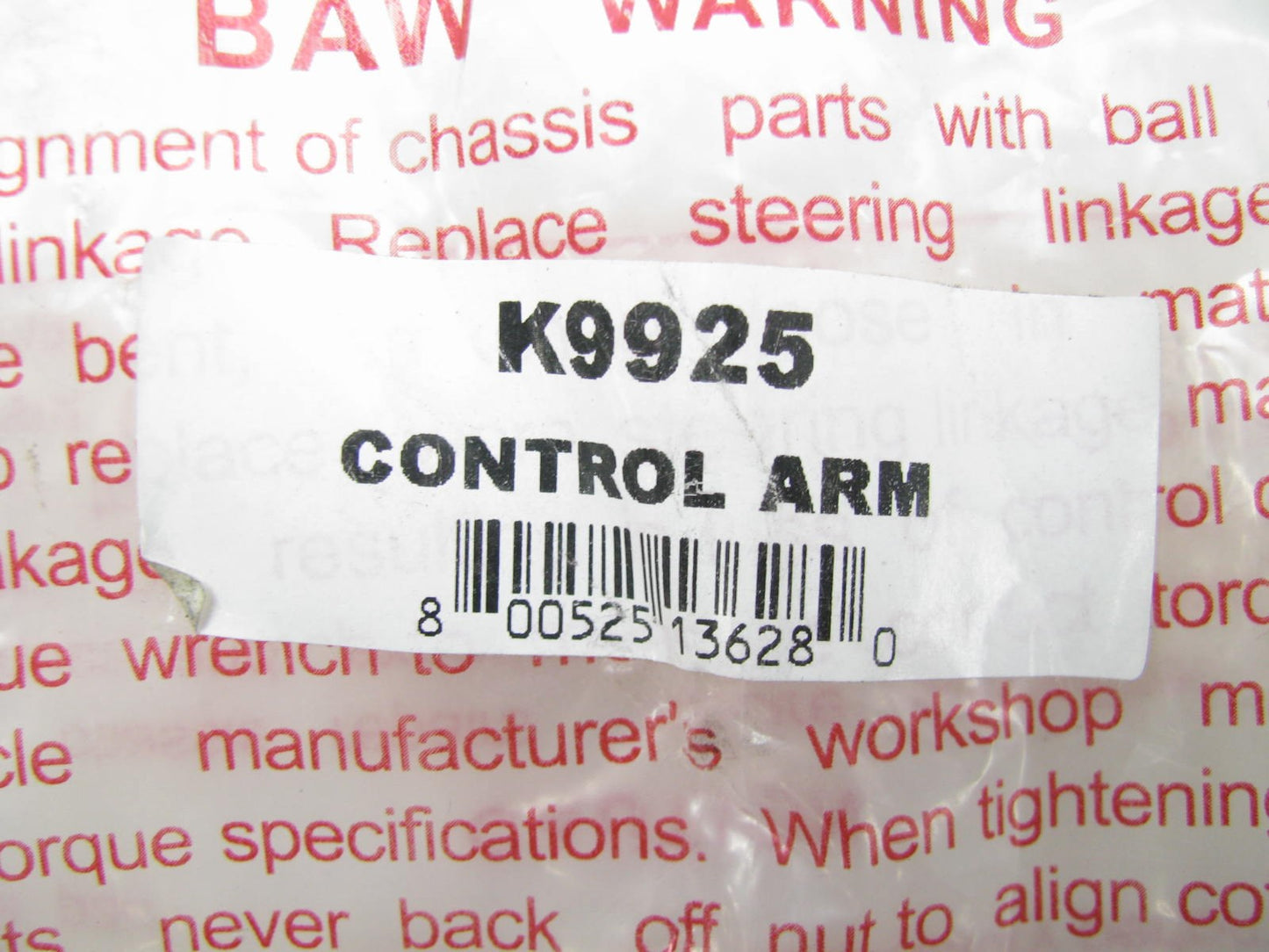 NEW - OUT OF BOX  K9925 Suspension Thrust Arm And Ball Joint - Front Left Lower