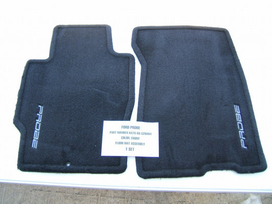 NEW UNBOXED OEM 1993-1997 Ford Probe BLACK Factory Front Floor Mats Set