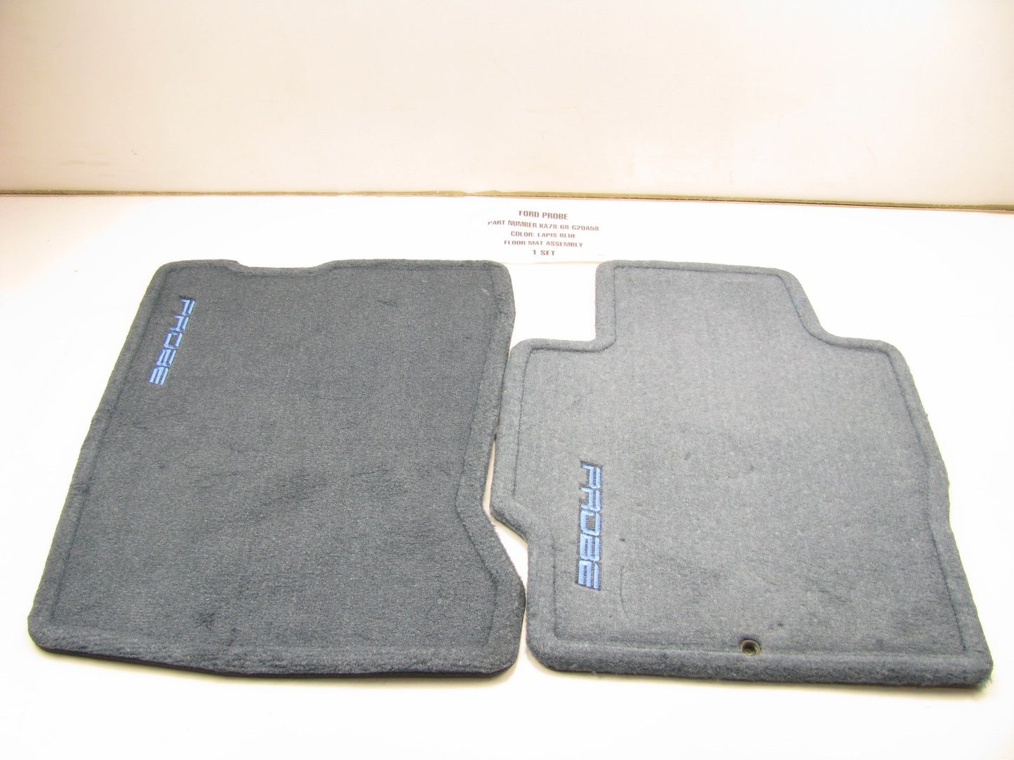 NEW GENUINE OEM Ford Factory Floor Mats - 1993-1997 Probe GT - LAPIS BLUE