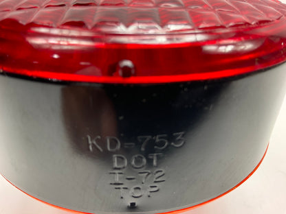 NEW - UNBOXED KD-753 Amber / Red Pedestal Mount Turn Signal Light Lamp, 4-1/4''