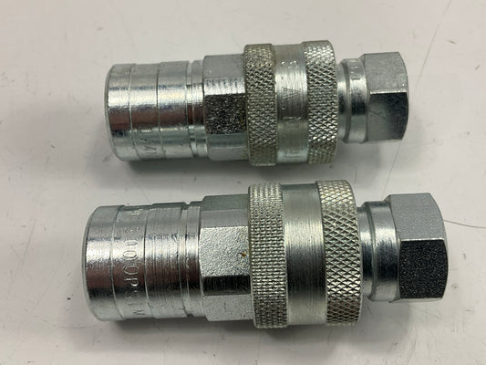 (2) NEW M15072 1/4'' Hydraulic Quick Coupler Replaces Meyer 15072, 15741, 15741C