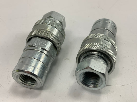 (2) NEW M15072 1/4'' Hydraulic Quick Coupler Replaces Meyer 15072, 15741, 15741C