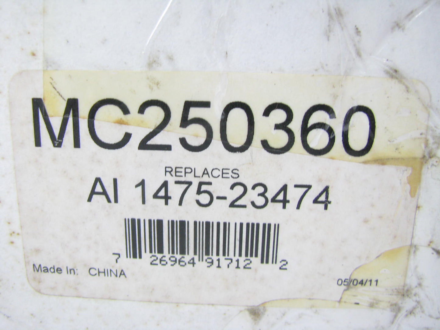 REMAN. MC250360 Brake Master Cylinder WITHOUT RESERVOIR