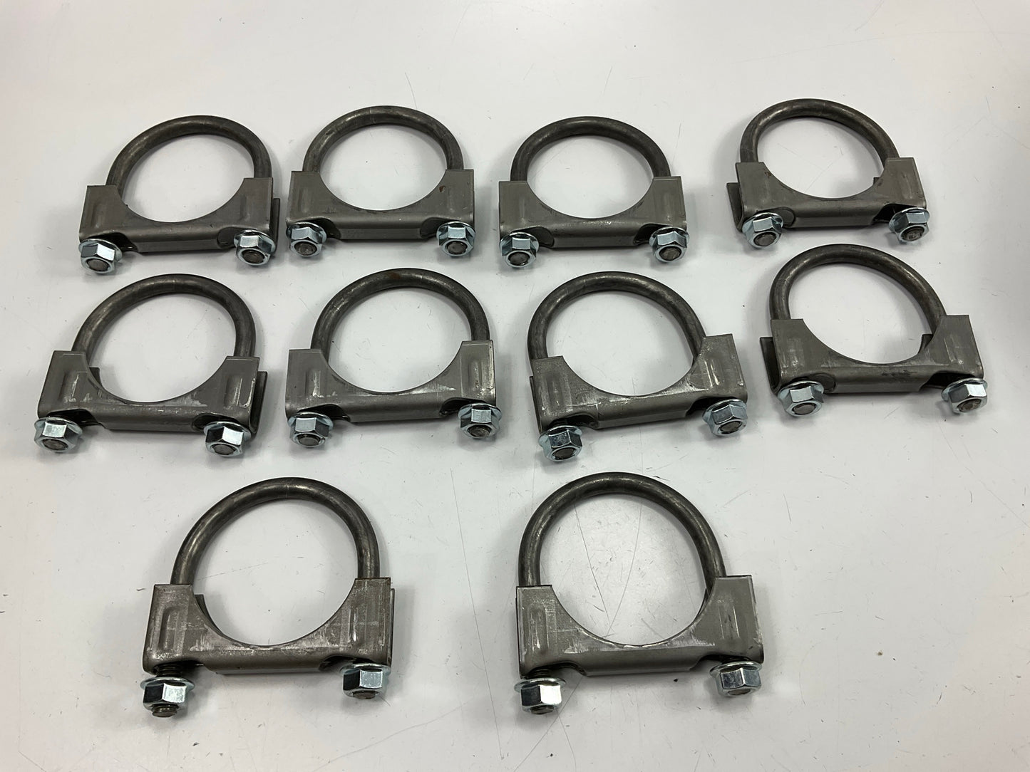 (10) NEW MC7214  2-1/4'' Exhaust Clamps, Made In USA