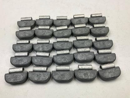 (25) PCS - MCPS-0.25 MC Plasteel Wheel Weights .25oz