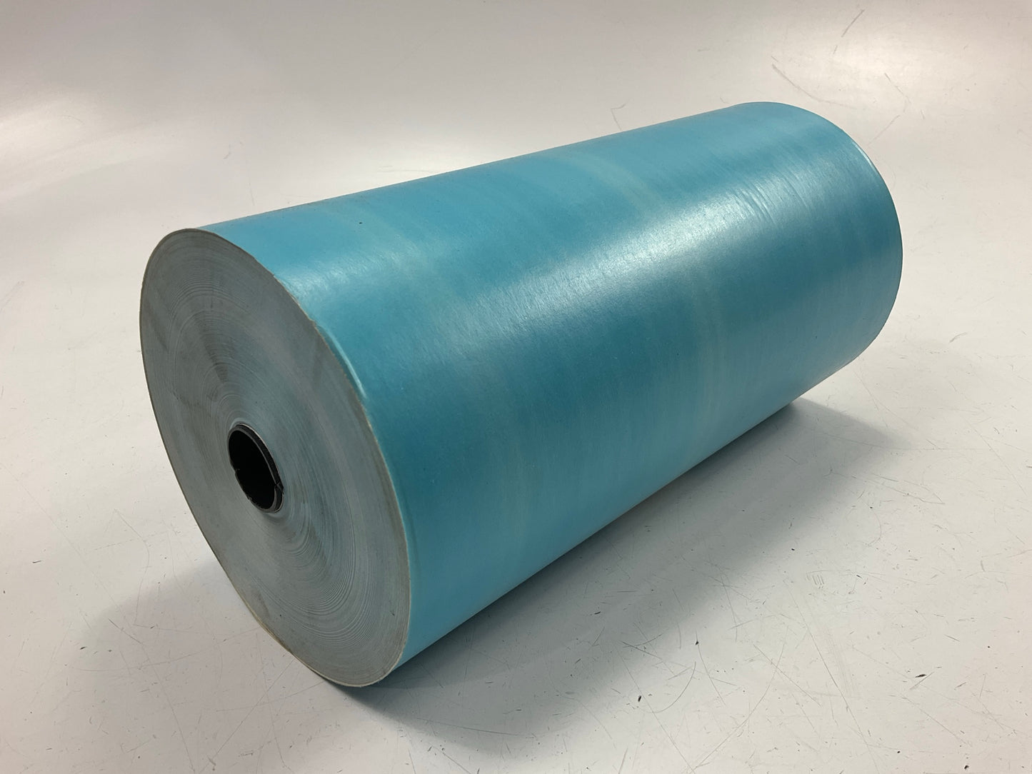 COSMETIC DAMAGE UNBOXED - Blue Poly Masking Paper, 12'' Wide X 700 Feet Long