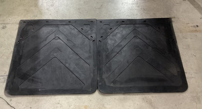 (2) Fender Splash Guard Shields Mud Flaps, HD Box Truck, 23'' X 23''