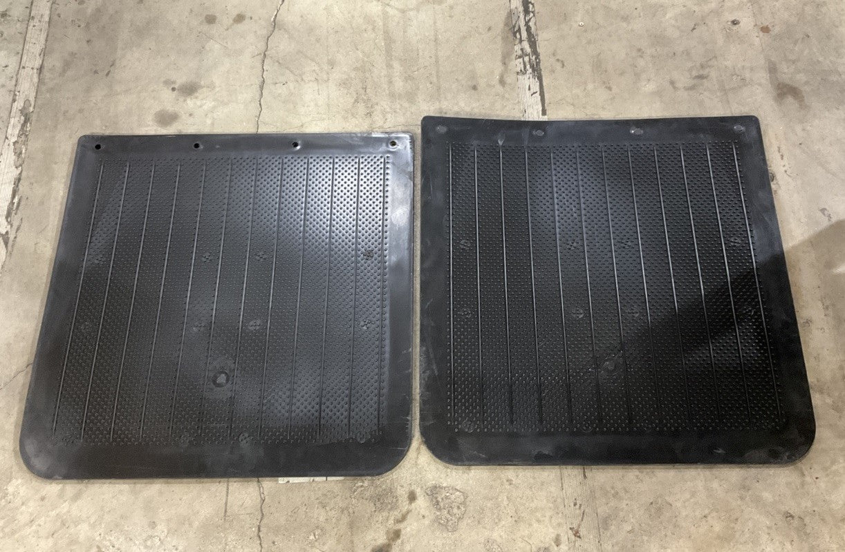 (2) Fender Splash Guard Shields Mud Flaps, HD Large Truck, 24'' X 24'' Square