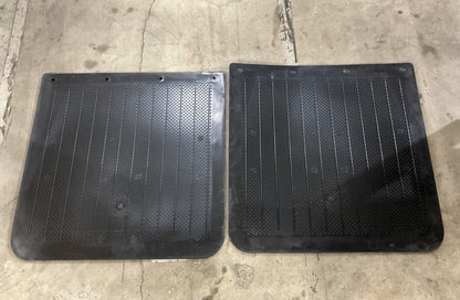 (2) Fender Splash Guard Shields Mud Flaps, HD Large Truck, 24'' X 24'' Square