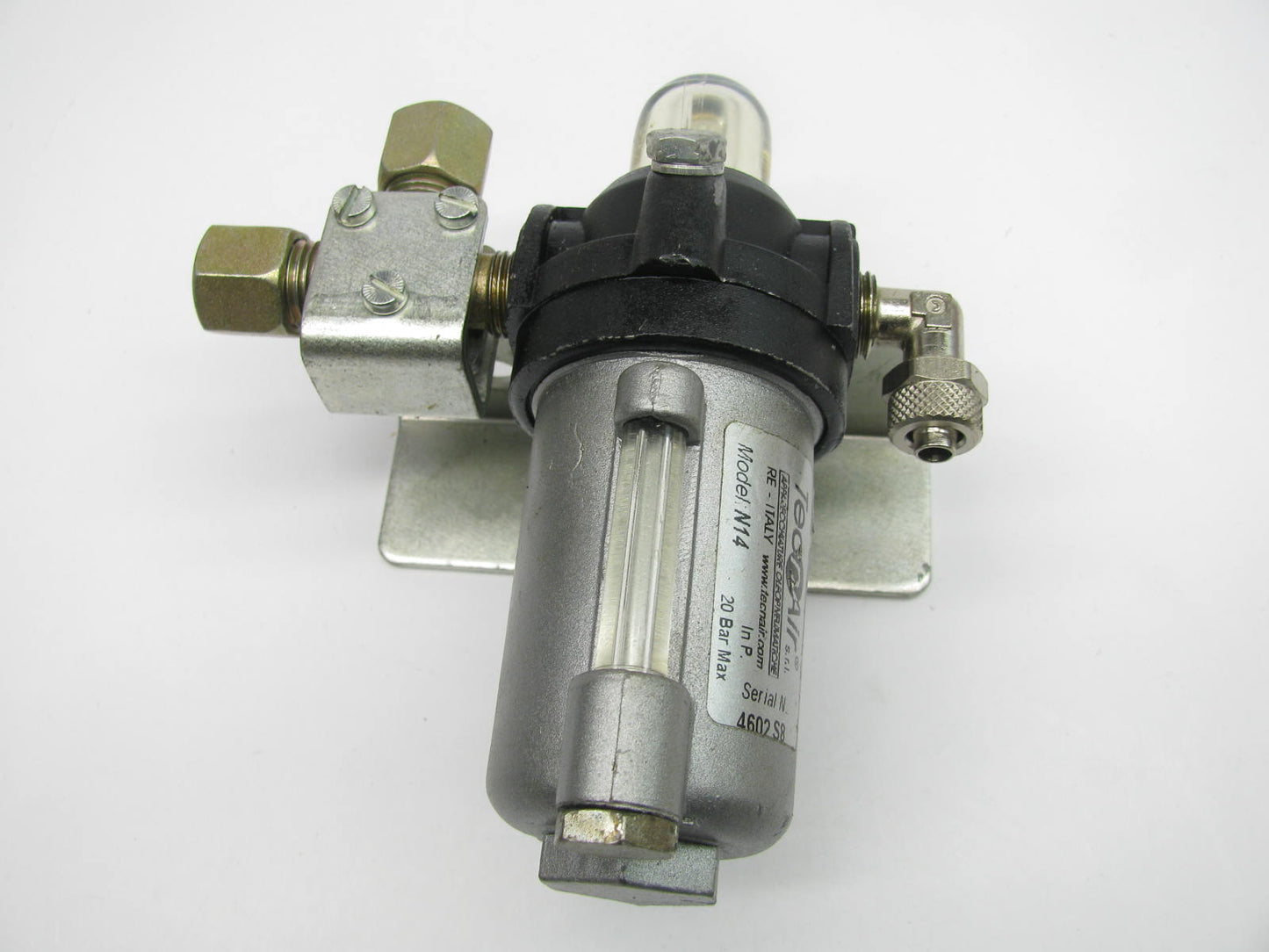 NEW - OUT OF BOX TecnAir Air Compressor Regulator Model N14 20 Bar Max 290 PSI
