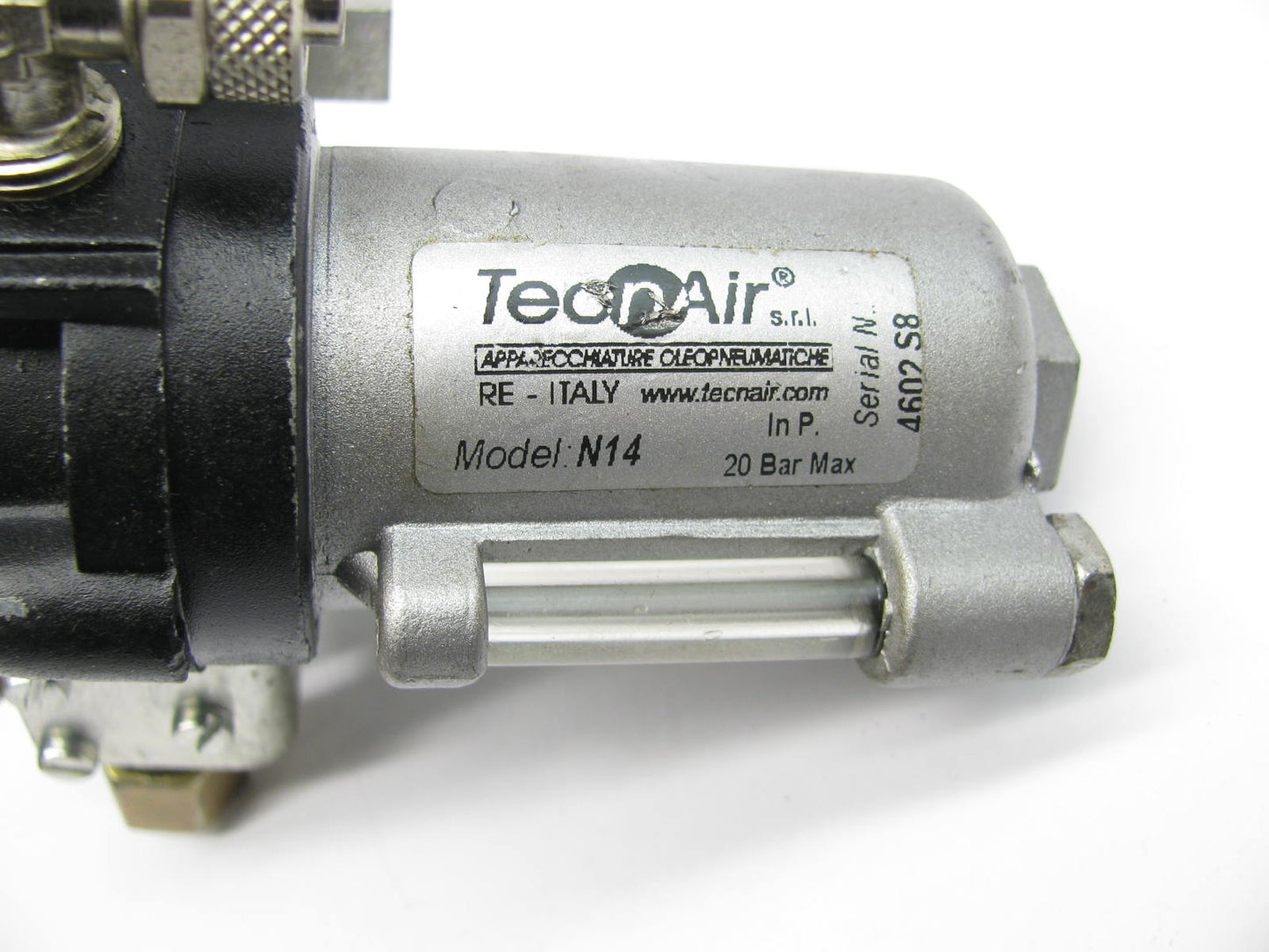 NEW - OUT OF BOX TecnAir Air Compressor Regulator Model N14 20 Bar Max 290 PSI