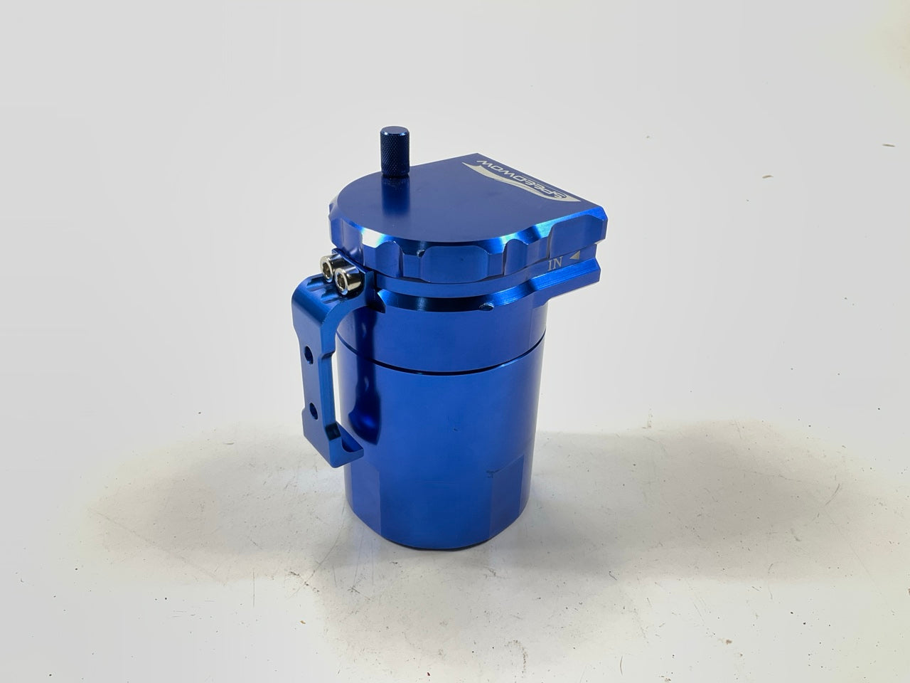 SPEEDWOW Universal Blue Oil Catch Can Kit - CATCH CAN ONLY NO HARDWARE