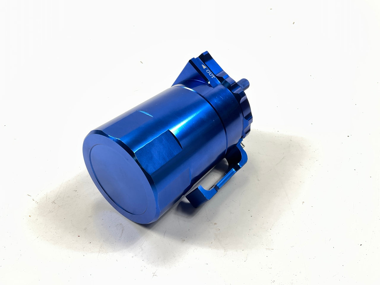 SPEEDWOW Universal Blue Oil Catch Can Kit - CATCH CAN ONLY NO HARDWARE