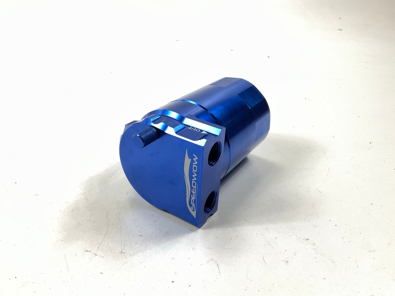 SPEEDWOW Universal Blue Oil Catch Can Kit - CATCH CAN ONLY NO HARDWARE