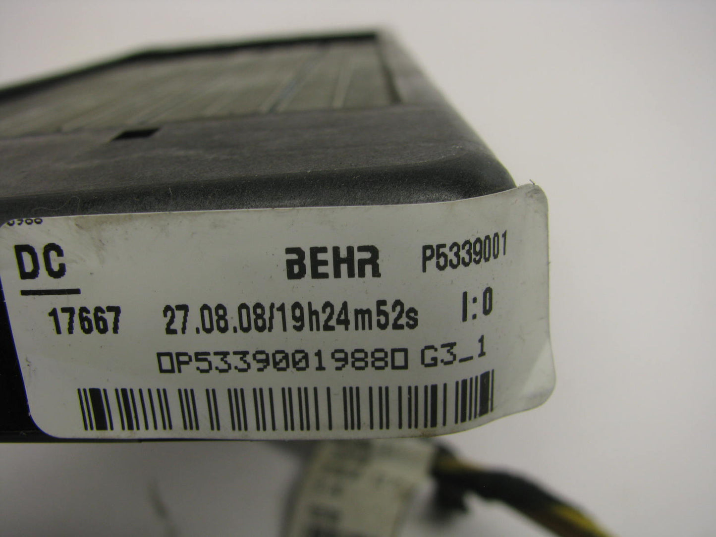 BEHR SECONDARY HEATER P5339001 For 2008-2009 Chrysler Grand Voyager