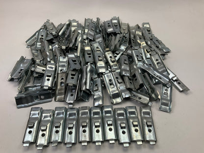 130 Pcs - Pacific Shelf Support Clips Brackets For Metal Shelves, Used