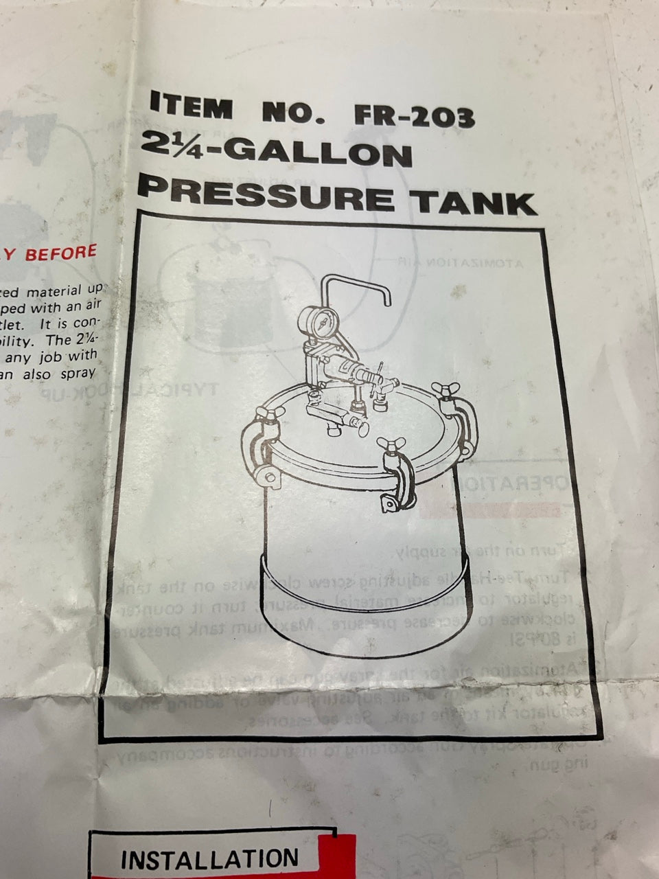 PCT-SG4  2.25 Gallon Paint Spray Pressure Pot, 80 PSI Max Pressure