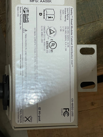 USED - Server Tech CS-48VD2-L630 Sentry Smart Rack PDU 0U 48 Outlet 30A 208-240V