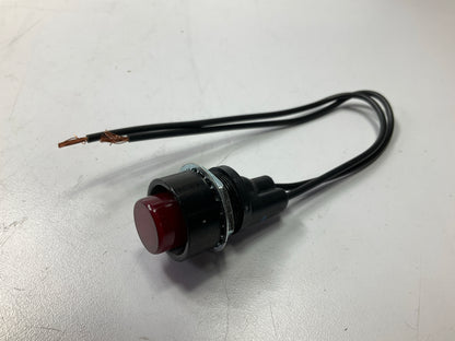 NEW - UNBOXED Cole Hersee PL116RC001 Pilot Light, Red, 12 Volt VDC, 0.625''