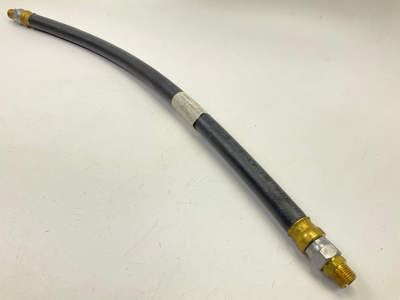 Unboxed Meritor R95550726BK Air System 1/2'' Air Hose, 3/8''-18 NPTF Swivel, 26'' L