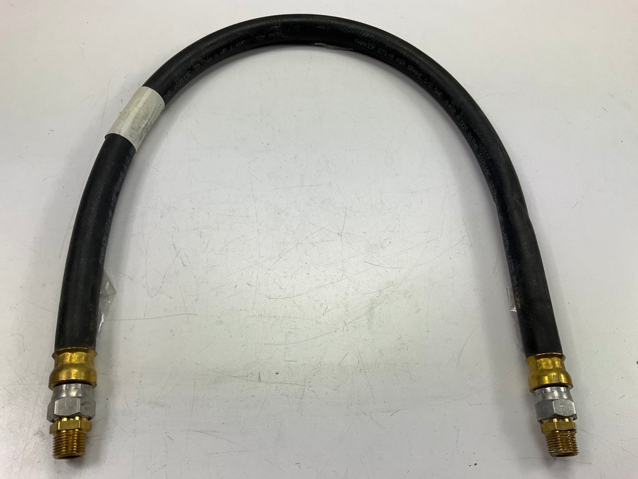 NEW Meritor R955507-34-BK 1/2'' ID Air Brake Hose 34'' Long, 3/8'' Swivel Both Ends