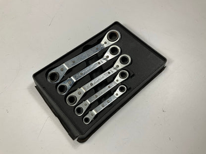 USED - Blue Point 25° Offset Ratcheting Box Wrench Set, 5 Piece 7mm-17mm - USA