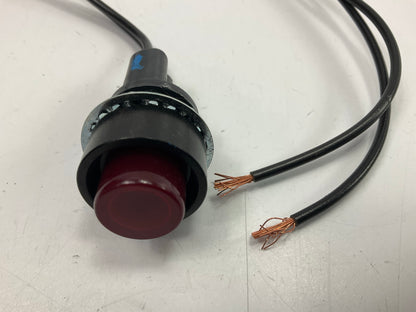 (10) Pack - Red Pilot Light Indicator Lamp For 3/4'' Hole, Pigtail Is 8'' Long