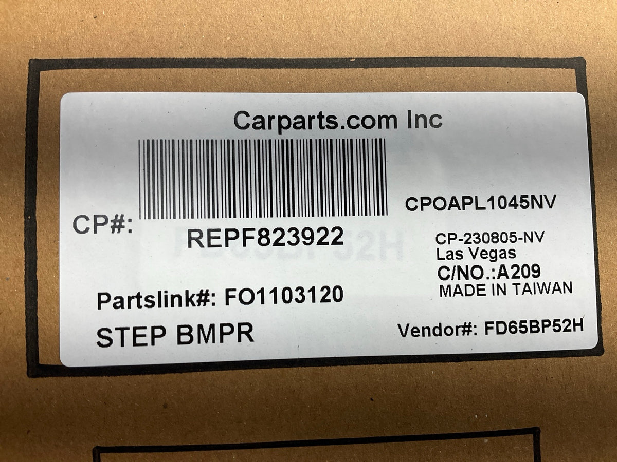 NEW REPF823922 Rear Step Bumper For 2004-2005 Ford F-150 W/ Parking Sensor Holes