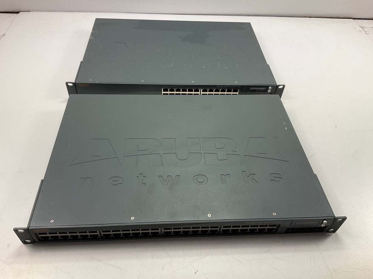 *PARTS / REPAIR ONLY* - (2) Aruba S2500-24P-US PoE S2500 Mobility Access Switch