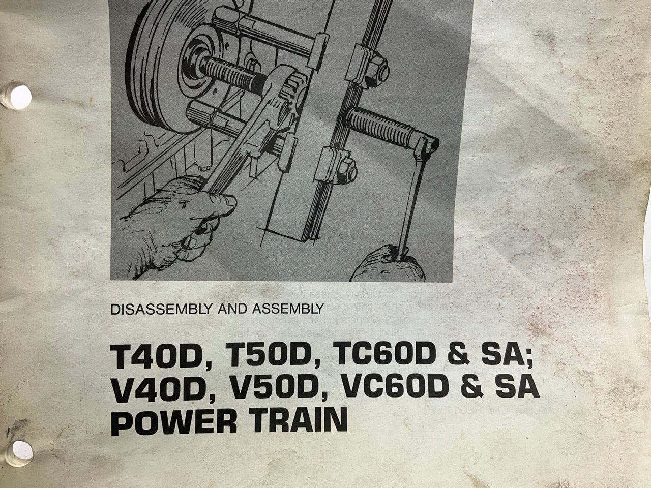 SENB8302 PowerTrain Disassembly Assembly Manual For CAT T40D, V40D, T40E, V40E