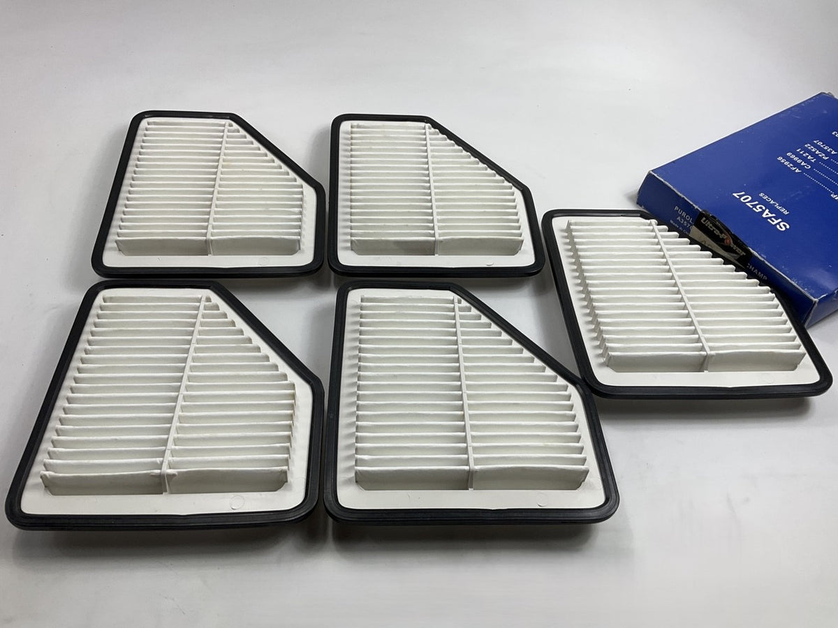 (5) SFA5707 Engine Air Filters For 2007-2009 Pontiac G5 2.2L