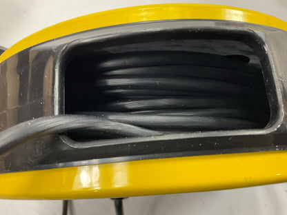 MISSING BRACKET - Bayco 13 W Flourescent Work Light W/ Spotlight, 50' Metal Reel