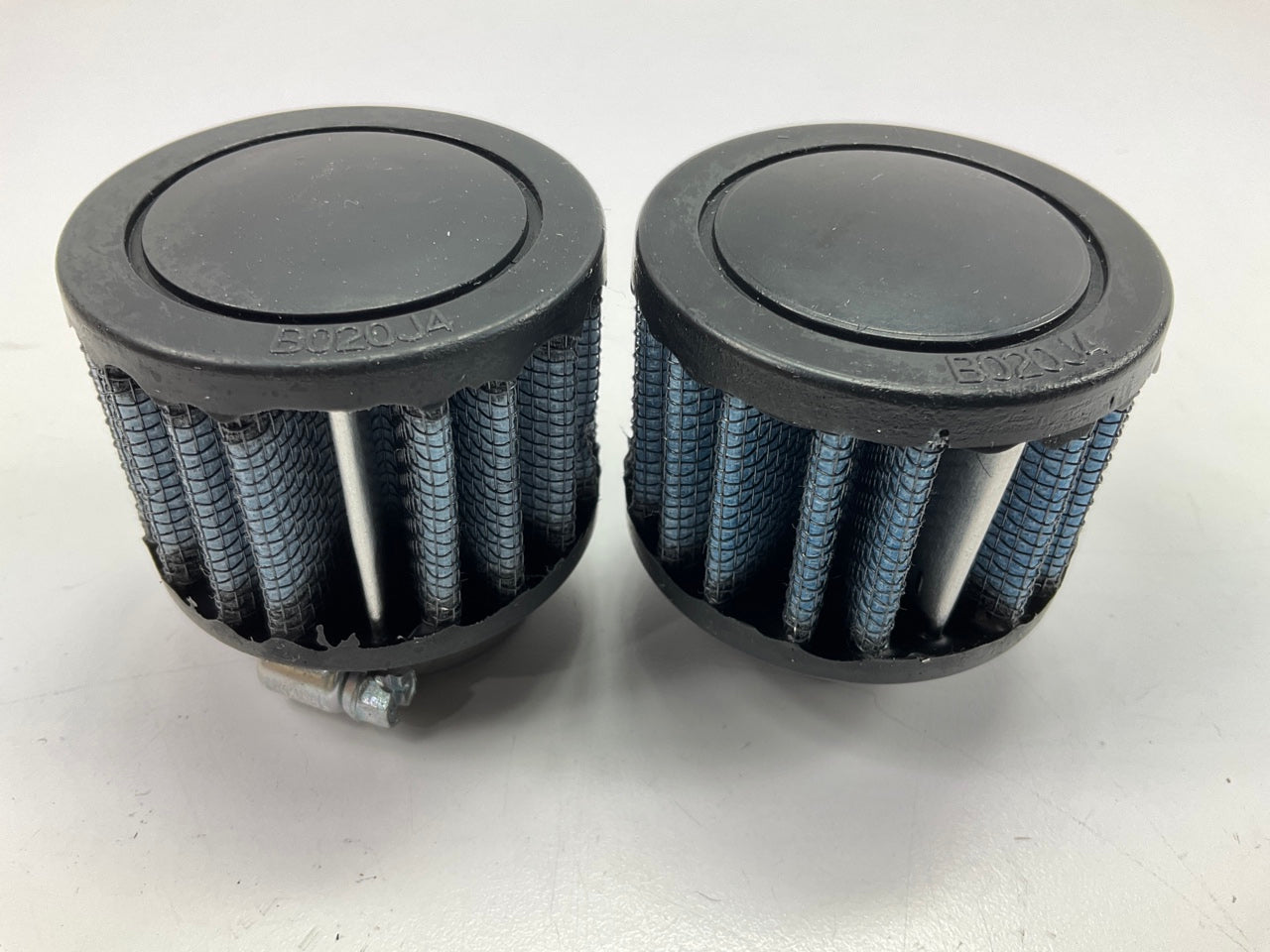 (2) PLAIN BOX Crankcase Breather Element Filter 3/4'' Inlet, 2'' H For Volant 5127