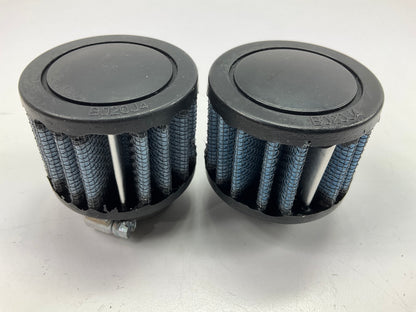 (2) PLAIN BOX Crankcase Breather Element Filter 3/4'' Inlet, 2'' H For Volant 5127