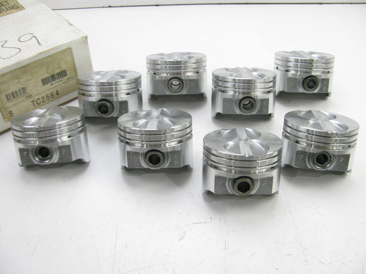 (8) TC2564 Hypereutectic Engine Pistons - Ford 302 5.0L V8