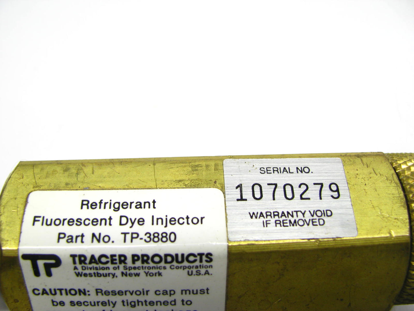 NEW OUT OF BOX - Spectronics Tracer A/C Refrigerant Fluorescent Dye Injector