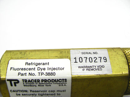 NEW OUT OF BOX - Spectronics Tracer A/C Refrigerant Fluorescent Dye Injector