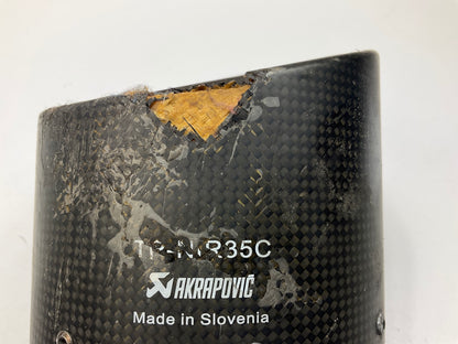 USED / DAMAGED - SEE PHOTOS (2) AKRAPOVIC TP-NIR35C Exhaust Tips, AS SHOWN