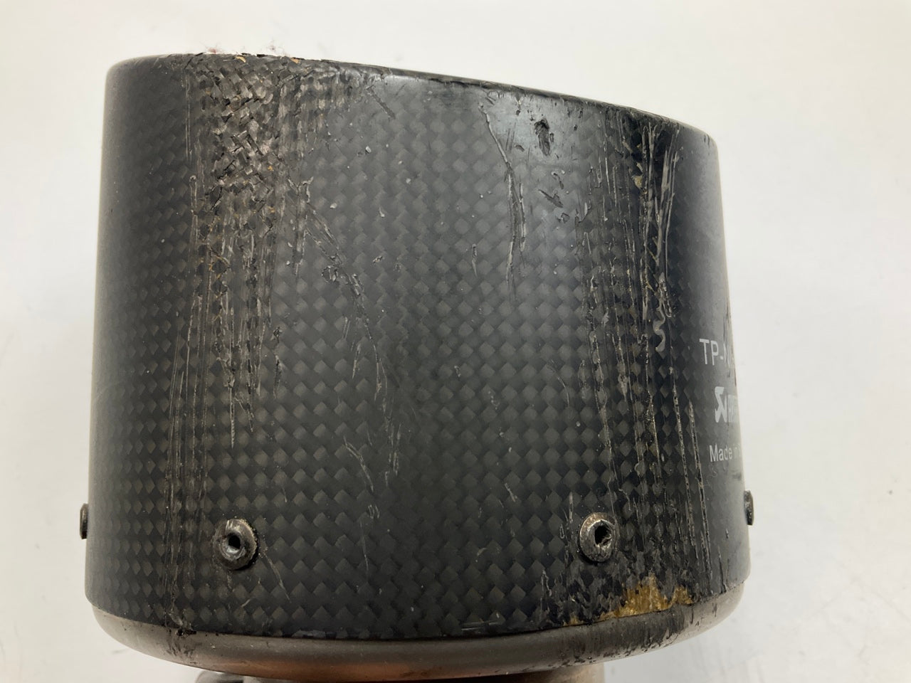 USED / DAMAGED - SEE PHOTOS (2) AKRAPOVIC TP-NIR35C Exhaust Tips, AS SHOWN