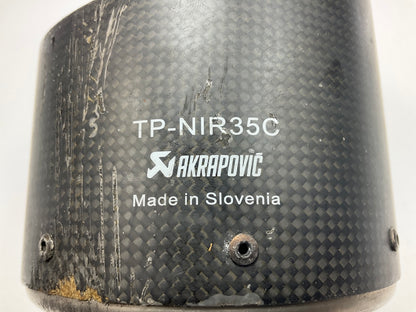USED / DAMAGED - SEE PHOTOS (2) AKRAPOVIC TP-NIR35C Exhaust Tips, AS SHOWN