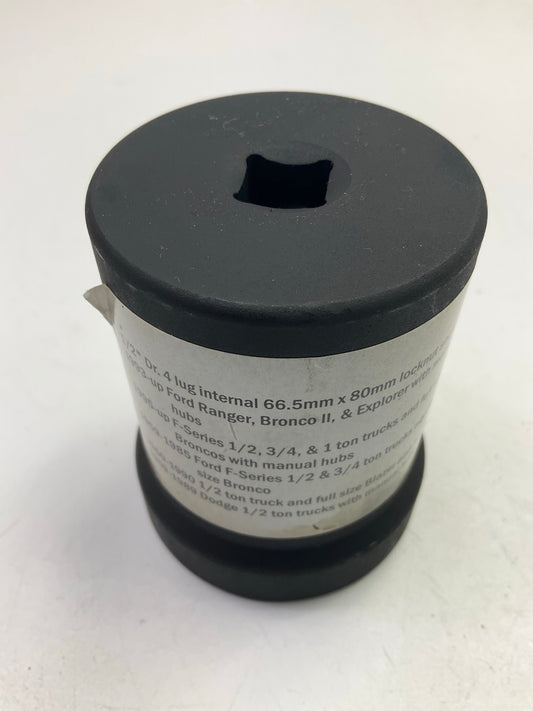 Unboxed TR25965 1/2'' Front Wheel Bearing Locknut Socket, 66.5 Mm X 80 Mm