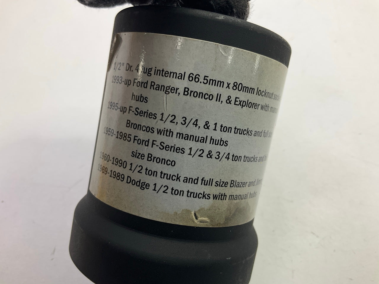 Unboxed TR25965 1/2'' Front Wheel Bearing Locknut Socket, 66.5 Mm X 80 Mm