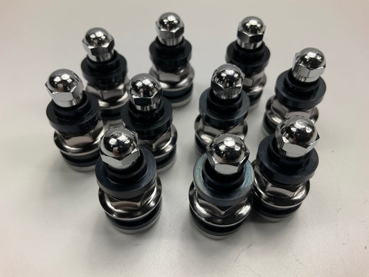 (10) PCS - Haltec TV575HP Low Profile Chrome Tire Valve Stems TV-575-HP