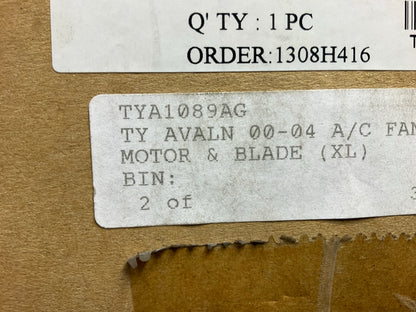 New Aftermarket TYA1089AG Blower Motor