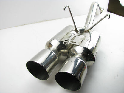NEW - OUT OF BOX 2.5'' Mandrel Bent Exhaust System W/ Dual Outlet Muffler