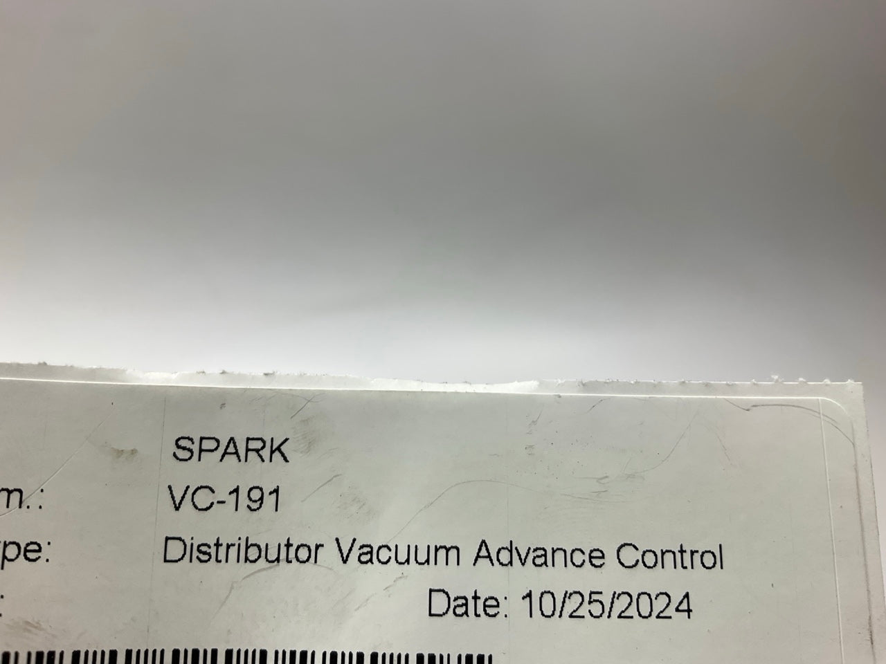 NEW OUT OF BOX - VC-191 Distributor Vacuum Advance Control