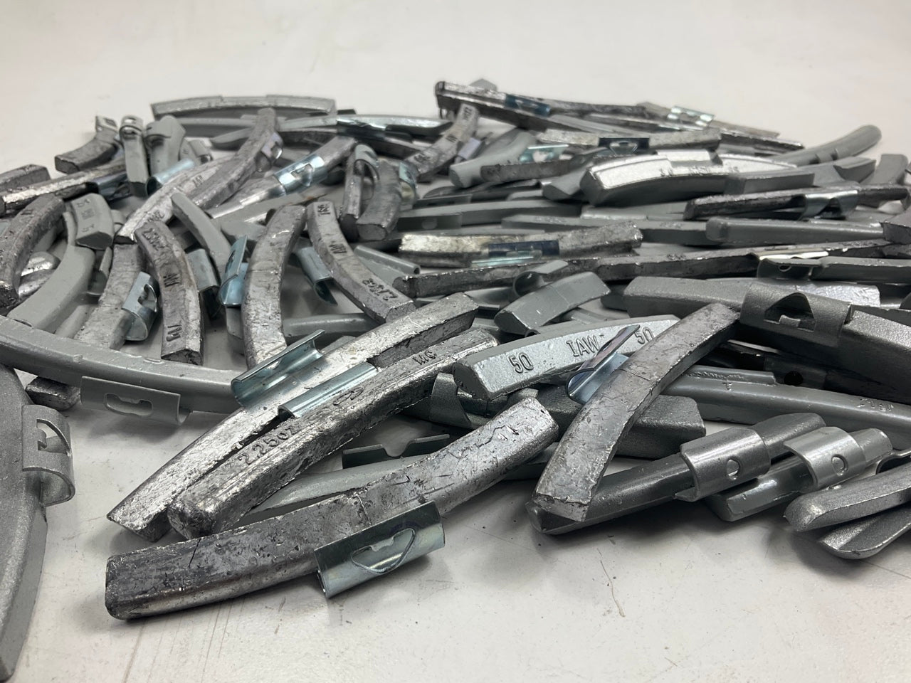 15 LBS - Mixed Lot Clip-On Wheel Balancing Weights, Assorted Sizes - UNUSED