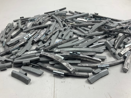 15 LBS - Mixed Lot Clip-On Wheel Balancing Weights, Assorted Sizes - UNUSED